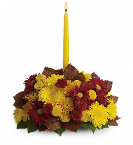 Harvest Happiness  Candled Table Centerpiece