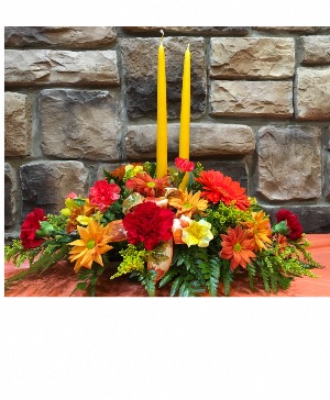 Harvest Harmony Centerpiece Fresh Arrangement 