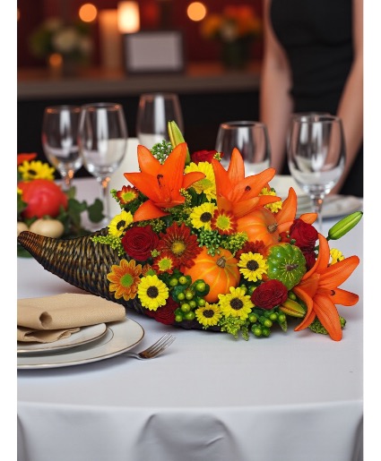  Harvest Horn of Plenty Centerpiece 