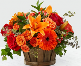 Harvest Memories Basket Arrangement