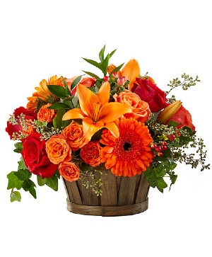 Harvest Memories Basket Arrangement