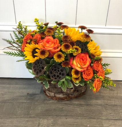 Harvest Moon Basket Arrangement