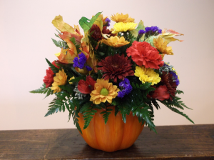 HARVEST PUMPKIN ARRANGEMENT in Springfield, VT | WOODBURY FLORIST HARVEST PUMPKIN ARRANGEMENT in Springfield, VT | WOODBURY FLORIST