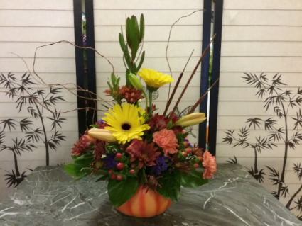 Harvest Pumpkin Fall Arrangement