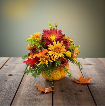 Harvest Pumpkin SCF Original - Designed By Kelly in Southbury, CT | SOUTHBURY COUNTRY FLORIST