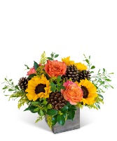 Harvest Sunburst Harmony Flower Arrangement