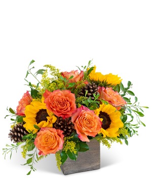 Harvest Sunburst Luxe Flower Arrangement