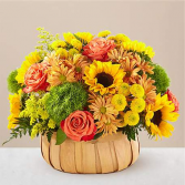 Harvest Sunflower Basket S5334 