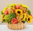 Harvest Sunflower Basket 