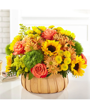 Harvest Sunflower Basket 