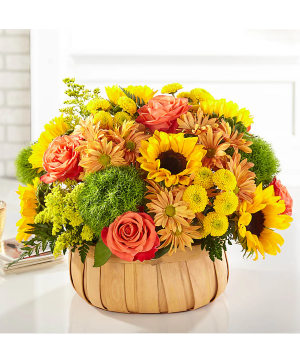 Harvest Sunflower Basket 