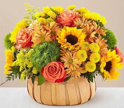 FTD Harvest Sunflower Basket Deluxe