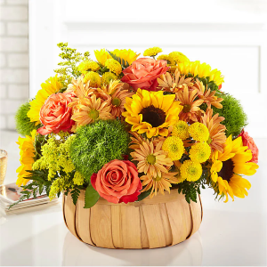 Harvest Sunflower Basket 