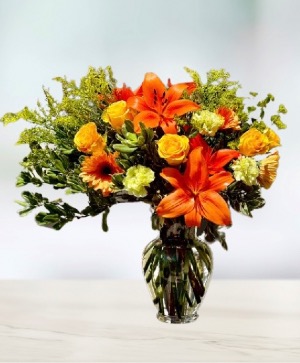 Harvest Sunshine Orange Bouquet Orange flowers delivery