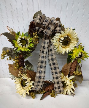 HARVEST TIME SILK WREATH 