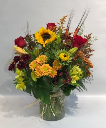 HARVEST VASE - Designers choice  in Aurora, ON | Petal Me Sugar Florist