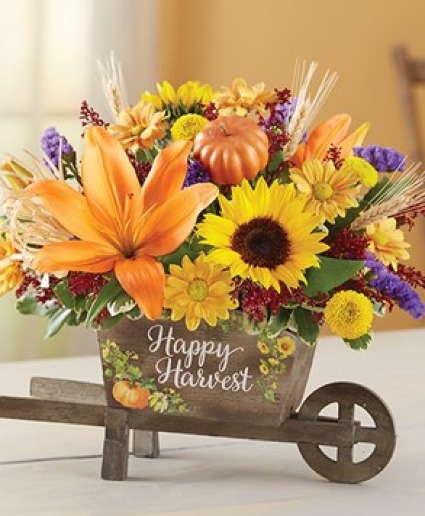 Harvest Wheelbarrow Floral Arrangement™ 