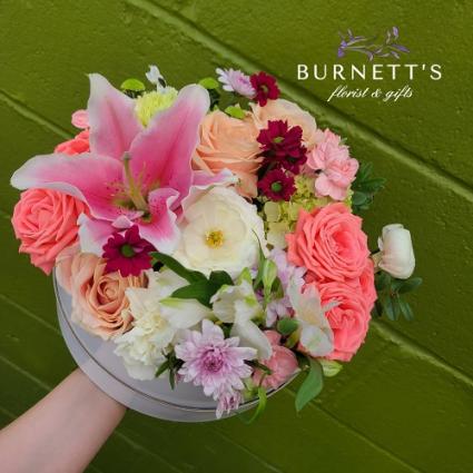 Hat Box Beau Arrangement