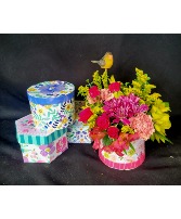 Hat Box Bouquets 6
