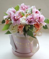 Hatbox full of Happy  in Mount Pleasant, South Carolina | Coastal Flowers & Gifts