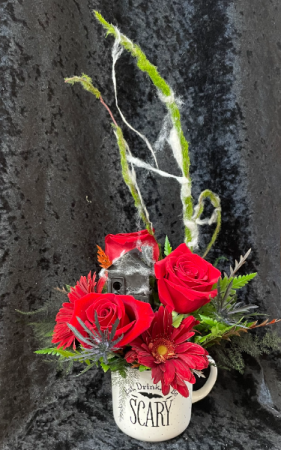 Haunted House Mug Bouquet in Moses Lake, WA | FLORAL OCCASIONS