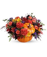 Hauntingly Pretty Pumpkin Floral