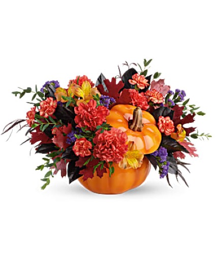 Hauntingly Pretty Pumpkin Floral