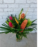 Hau'oli La Aloha Hawaiian Tropical Vase  in Coralville, Iowa | Every Bloomin' Thing