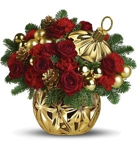 Have A Ball Christmas centerpiece
