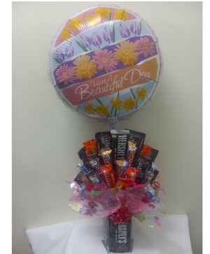 Have a beautiful day hersheys candy bouquet 