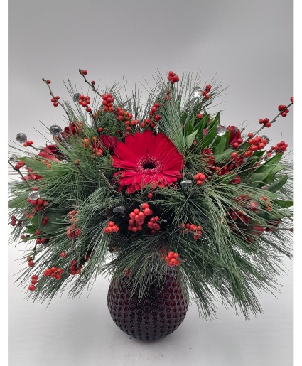 Have a Berry Merry Christmas  vase