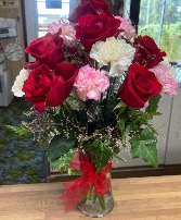 HCF ARRANGEMENT OF ROSES & CARNATIONS  All occasions 