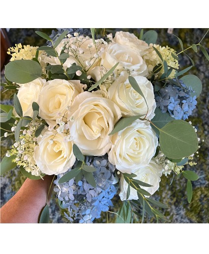 HCF Blue & White Brides Bouquet