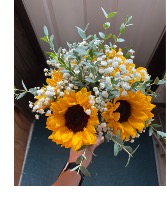 HCF Brides sun flower bouquet Brides bouquet