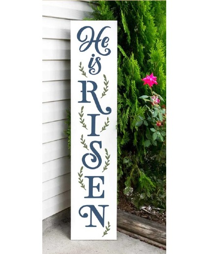 # 6 He Is Risen Easter Porch Sign Workshop Trendy Workshop