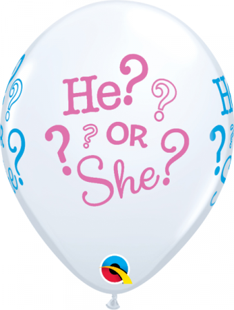 He or She Baby Shower Balloon Balloons