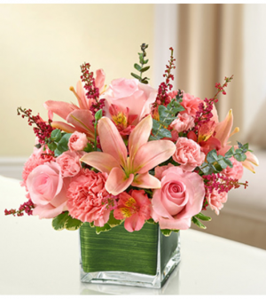 Healing Tears - All Pink Sympathy Arrangement in Croton On Hudson, NY | Cooke's Little Shoppe Of Flowers Healing Tears - All Pink Sympathy Arrangement in Croton On Hudson, NY | Cooke's Little Shoppe Of Flowers