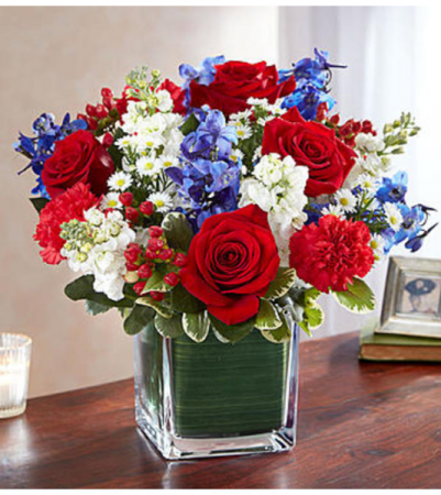 Healing Tears™ Red White and Blue Arrangement