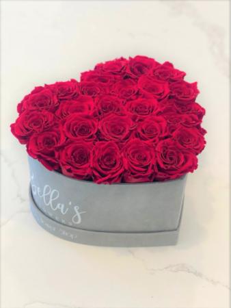 Heart Box - 25 Roses 