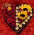 Heart box with sunflowers  Hearth box  with sunflowers 