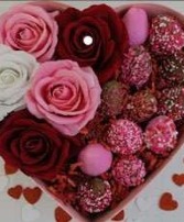 HEART FILLED ROSES & BERRIES VALENTINES