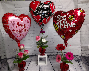 Heart Group with Balloons in Highmore, SD | Amber Waves Floral & Gifts Heart Group with Balloons in Highmore, SD | Amber Waves Floral & Gifts