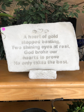 Heart of Gold Memorial Stone 