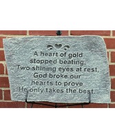 Heart of Gold Plaque 