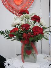 Heart of Hearts vase arrangement
