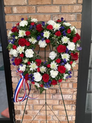 Heart Of Honor Wreath Sympathy Wreath