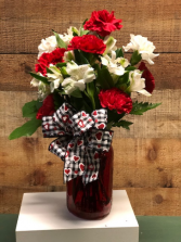 Heart of Mine Mason Jar with flowers
