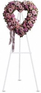 SS 12-Heart of mixed flowers Flowers and colors may vary, also available in other sizes