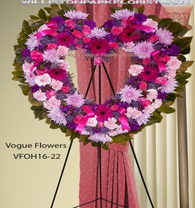 Heart & Wreath Sprays - VOGUE FLOWERS - Williston Park, NY