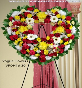 Heart Of Sorrow Funeral Sympathy Hearts in Williston Park, NY - VOGUE  FLOWERS